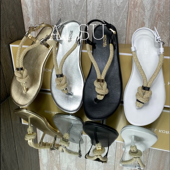 Michael Kors Holly Jelly Sandals White W AUTHENTIC - Picture 5 of 5